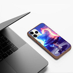 Чехол iPhone 11 Pro матовый БИТВА ДРАКОНОВ, цвет: 3D-коричневый — фото 2