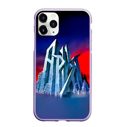 Чехол iPhone 11 Pro матовый Ария - Мания величия, цвет: 3D-светло-сиреневый