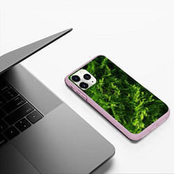 Чехол iPhone 11 Pro матовый Хвойная масса, цвет: 3D-розовый — фото 2