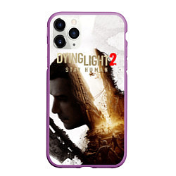 Чехол iPhone 11 Pro матовый Dying Light 2 Original, цвет: 3D-фиолетовый