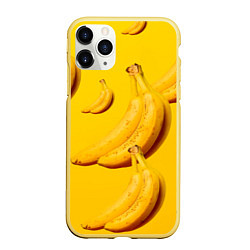 Чехол iPhone 11 Pro матовый Банановый рай, цвет: 3D-желтый