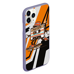 Чехол iPhone 11 Pro матовый Кассета на скейте, цвет: 3D-серый — фото 2