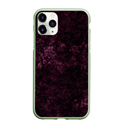 Чехол iPhone 11 Pro матовый Мраморная текстура камня, цвет: 3D-салатовый