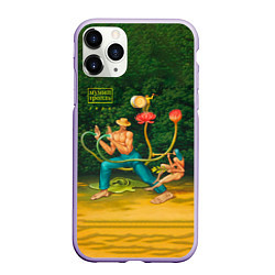 Чехол iPhone 11 Pro матовый Мумий Тролль – Лира, цвет: 3D-светло-сиреневый