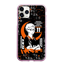 Чехол iPhone 11 Pro матовый TSUKISHIMA KEI КЕЙ ЦУКИШИМА, цвет: 3D-розовый