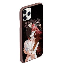 Чехол iPhone 11 Pro матовый Люси Эльфийская песнь, цвет: 3D-коричневый — фото 2