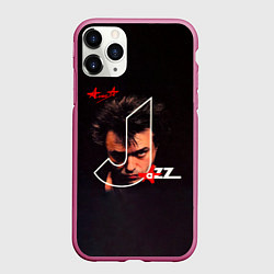 Чехол iPhone 11 Pro матовый АлисА JAZZ, цвет: 3D-малиновый