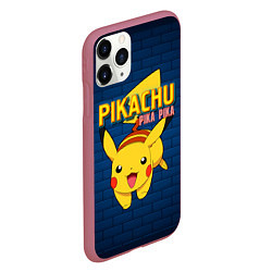 Чехол iPhone 11 Pro матовый ПИКА ПИКА PIKA PIKA, цвет: 3D-малиновый — фото 2