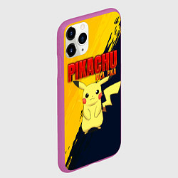 Чехол iPhone 11 Pro матовый PIKACHU PIKA PIKA ПИКАЧУ, цвет: 3D-фиолетовый — фото 2