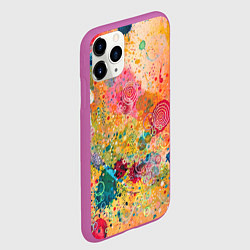 Чехол iPhone 11 Pro матовый Мои эмоции, цвет: 3D-фиолетовый — фото 2