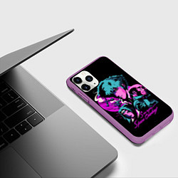 Чехол iPhone 11 Pro матовый Ковбой Бибоп, цвет: 3D-фиолетовый — фото 2