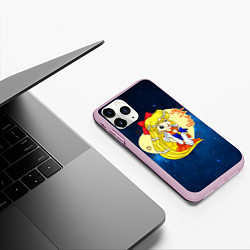Чехол iPhone 11 Pro матовый Сейлор Мун Космос, цвет: 3D-розовый — фото 2