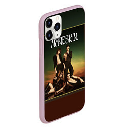 Чехол iPhone 11 Pro матовый Maneskin в лучах заката, цвет: 3D-розовый — фото 2