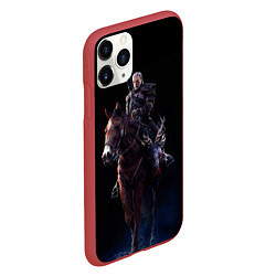 Чехол iPhone 11 Pro матовый Geralt, цвет: 3D-красный — фото 2