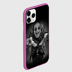 Чехол iPhone 11 Pro матовый OZZY OSBOURNE, цвет: 3D-фиолетовый — фото 2