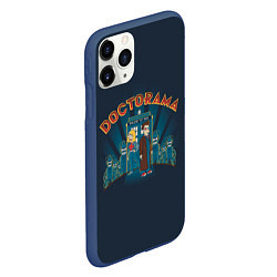 Чехол iPhone 11 Pro матовый Doctorama, цвет: 3D-тёмно-синий — фото 2