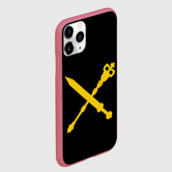 Чехол iPhone 11 Pro матовый Вентру, цвет: 3D-малиновый — фото 2