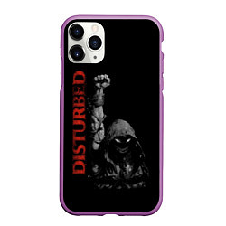 Чехол iPhone 11 Pro матовый DISTURBED, цвет: 3D-фиолетовый