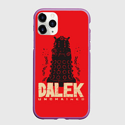 Чехол iPhone 11 Pro матовый Dalek, цвет: 3D-фиолетовый