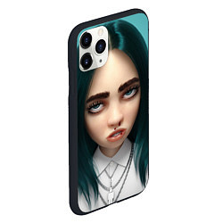 Чехол iPhone 11 Pro матовый Billie Eilish: 3D, цвет: 3D-черный — фото 2