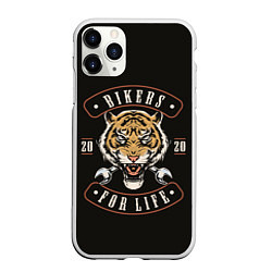 Чехол iPhone 11 Pro матовый Bikers for life, цвет: 3D-белый