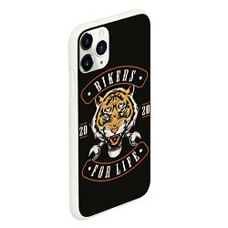 Чехол iPhone 11 Pro матовый Bikers for life, цвет: 3D-белый — фото 2