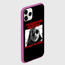 Чехол iPhone 11 Pro матовый Всё идет по плану, цвет: 3D-фиолетовый — фото 2
