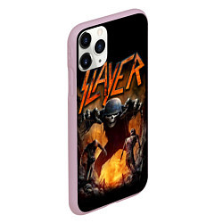 Чехол iPhone 11 Pro матовый Slayer, цвет: 3D-розовый — фото 2