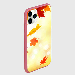 Чехол iPhone 11 Pro матовый ПАДАЮЩИЙ КЛЕН ОСЕННЯЯ Z, цвет: 3D-малиновый — фото 2