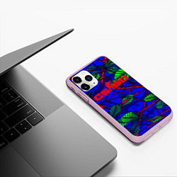 Чехол iPhone 11 Pro матовый FAMAS Ghost Insects, цвет: 3D-розовый — фото 2