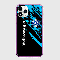 Чехол iPhone 11 Pro матовый Volkswagen Фольксваген, цвет: 3D-фиолетовый