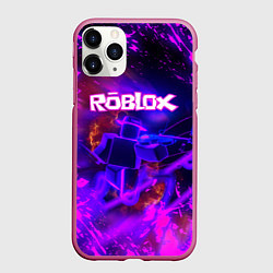 Чехол iPhone 11 Pro матовый MUSIC ROBLOX РОБЛОКС Z, цвет: 3D-малиновый