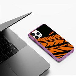 Чехол iPhone 11 Pro матовый ORANGE KTM КТМ Z, цвет: 3D-фиолетовый — фото 2