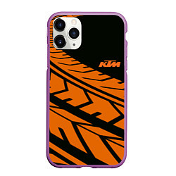 Чехол iPhone 11 Pro матовый ORANGE KTM КТМ Z, цвет: 3D-фиолетовый