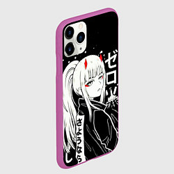 Чехол iPhone 11 Pro матовый Zero Two, Darling in the Franx, цвет: 3D-фиолетовый — фото 2