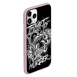 Чехол iPhone 11 Pro матовый Thy Art Is Murder, цвет: 3D-розовый — фото 2
