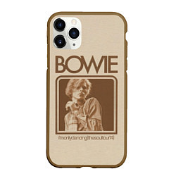 Чехол iPhone 11 Pro матовый Im Only Dancing - David Bowie, цвет: 3D-коричневый