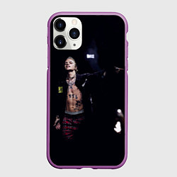 Чехол iPhone 11 Pro матовый Фараон на концерте, цвет: 3D-фиолетовый