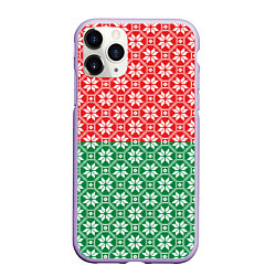 Чехол iPhone 11 Pro матовый Беларусь алатырь, цвет: 3D-светло-сиреневый
