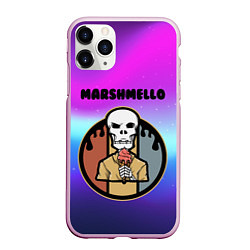 Чехол iPhone 11 Pro матовый MARSHMELLO МАРШМЕЛЛОУ Z, цвет: 3D-розовый