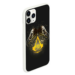 Чехол iPhone 11 Pro матовый Assassins crows, цвет: 3D-белый — фото 2