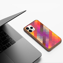 Чехол iPhone 11 Pro матовый Vivid gradient, цвет: 3D-коричневый — фото 2