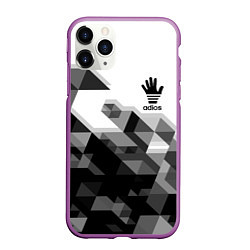 Чехол iPhone 11 Pro матовый ADIOS АДИОС, цвет: 3D-фиолетовый