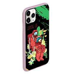 Чехол iPhone 11 Pro матовый Among Us Амонг Ас Z, цвет: 3D-розовый — фото 2