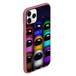 Чехол iPhone 11 Pro матовый Among Us Амонг Ас Z, цвет: 3D-малиновый — фото 2