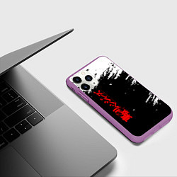 Чехол iPhone 11 Pro матовый Токийские мстители, цвет: 3D-фиолетовый — фото 2
