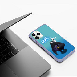 Чехол iPhone 11 Pro матовый Naru и Ori Нару and Ori, цвет: 3D-светло-сиреневый — фото 2