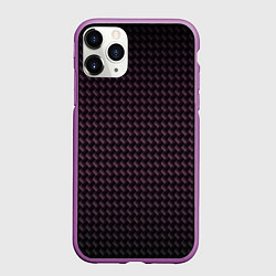 Чехол iPhone 11 Pro матовый Неоновая мозаика, цвет: 3D-фиолетовый