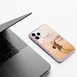 Чехол iPhone 11 Pro матовый Байек здесь, цвет: 3D-розовый — фото 2