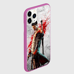 Чехол iPhone 11 Pro матовый White Dante, цвет: 3D-фиолетовый — фото 2
